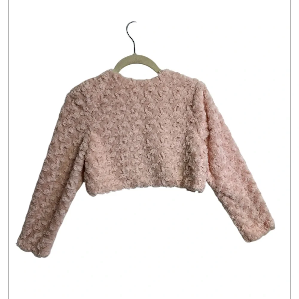 IRIS & IVY Faux Fur Dress Cardigan GIRLS, Size‎ LARGE